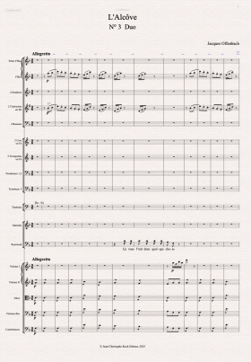 Jacques Offenbach : L'Alcôve, duo Marielle - Raymond (inédit) - Jean Christophe Keck, musicien